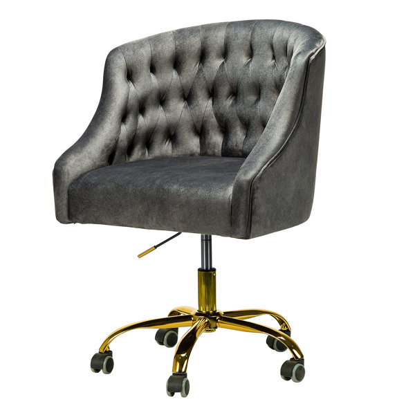 Black And Gold Office Chair Tov Furniture Accent Chairs Atara Tov